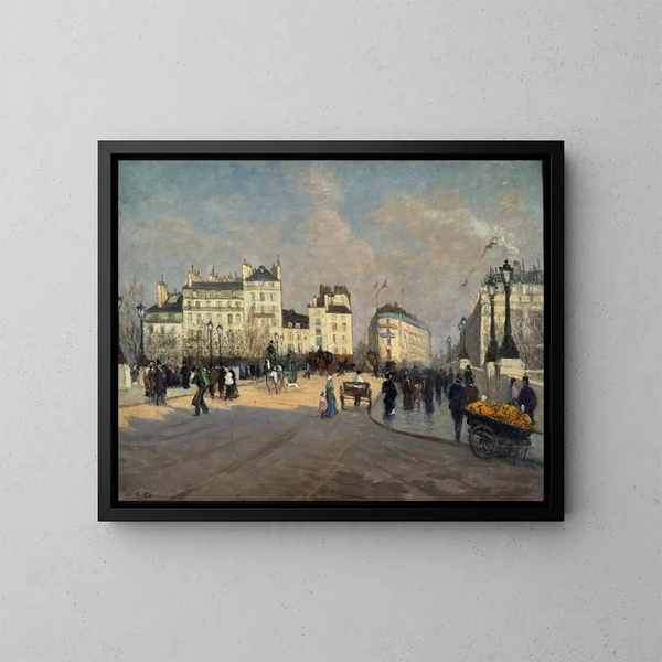 Ansicht der Pont-Neuf - Georges-Émile Carette — gerahmtes Bild an der Wand