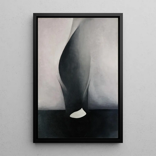 Muschel und alter Bardeau VI - Georgia O'Keeffe — gerahmtes Bild an der Wand