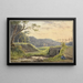 Landschaft mit Brücke - Georgius Jacobus Johannes van Os — gerahmtes Bild an der Wand