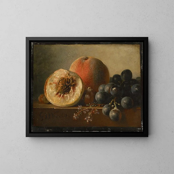 Früchte - Georgius Jacobus Johannes van Os — gerahmtes Bild an der Wand
