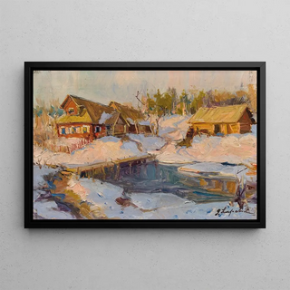 Georgy Alexandrovich Lapchine - La Russie enneige.webp