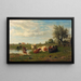 Kühe auf der Wiese - Gerard Bilders — gerahmtes Bild an der Wand