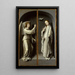Erzengel Gabriel und die Jungfrau der Verkündigung - Gerard David — gerahmtes Bild an der Wand