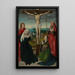 Die Kreuzigung - Gerard David — gerahmtes Bild an der Wand