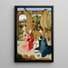 Die Geburt Christi - Gerard David — gerahmtes Bild an der Wand