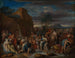 Moses schlägt Wasser aus dem Felsen - Gerard Hoet — Ansicht des Kunstwerks