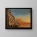 Ein architektonischer Küsten-Kunstgriff bei Sonnenuntergang - Gerard Houckgeest — gerahmtes Bild an der Wand