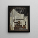 Innenansicht der Kirche Sainte-Gertrude in Bergen op Zoom - Gerard Houckgeest — gerahmtes Bild an der Wand
