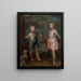 Lord John Hay und Charles Master of Yester, später dritter Marquis de Tweeddale - Gerard Soest — gerahmtes Bild an der Wand