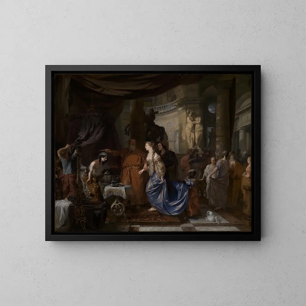 Antiochus und Stratonice - Gerard de Lairesse — gerahmtes Bild an der Wand