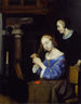 Eine Dame beim Frisieren - Gerard ter Borch — Ansicht des Kunstwerks