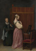 Eine junge Frau bei ihrer Toilette mit einer Dienerin - Gerard ter Borch — Ansicht des Kunstwerks