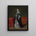 Portrait einer Frau - Gerard ter Borch — gerahmtes Bild an der Wand