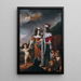 Louise Henriette führt Friedrich Wilhelm, Kurfürst von Brandenburg, zu seinen Eltern - Gerard van Honthorst — gerahmtes Bild an der Wand