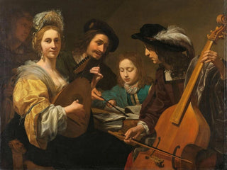 Eine Musikgesellschaft - Gerard van Kuijl — Ansicht des Kunstwerks