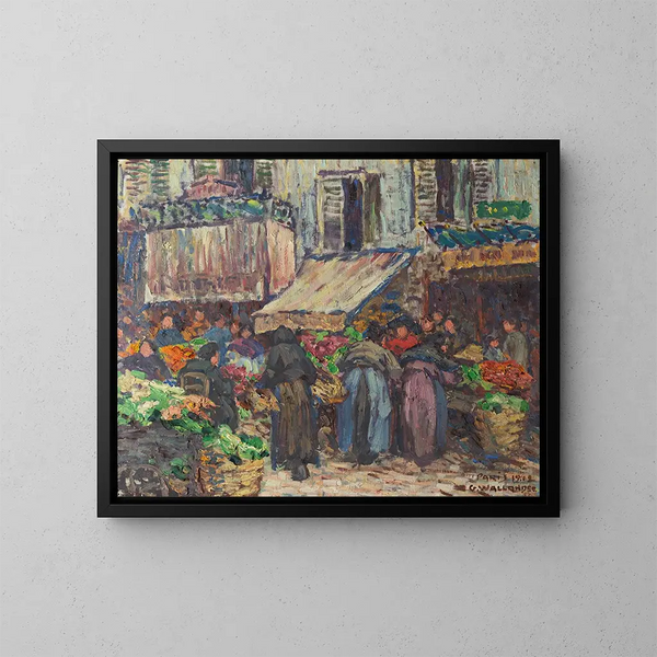 Des Halles à Paris - Gerda Wallander — gerahmtes Bild an der Wand