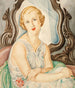Dame vor einem Spiegel - Gerda Wegener — Ansicht des Kunstwerks
