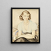 Portrait einer jungen Frau - Gerda Wegener — gerahmtes Bild an der Wand