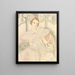 Portrait einer jungen Frau in weißem Kleid - Gerda Wegener — gerahmtes Bild an der Wand