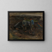 Jungen, die ein Boot ziehen in Nevlunghavn - Gerhard Munthe — gerahmtes Bild an der Wand