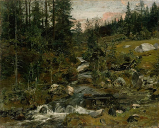 Ruisseau au crépuscule - Gerhard Munthe — Ansicht des Kunstwerks