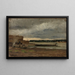 Ansicht des Rheins bei Düsseldorf - Gerhard Munthe — gerahmtes Bild an der Wand