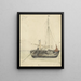 Fischerkahn in Katwijk - Gerhard Munthe — gerahmtes Bild an der Wand
