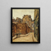 Die Straße Saint-Julien-le-Pauvre - Germain David-Nillet — gerahmtes Bild an der Wand