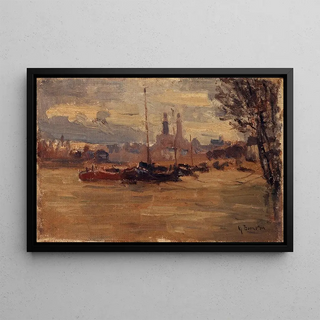 Germain Eugne Bonneton - La Seine au pont des Invalides inondations de 1910.webp