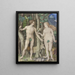 Adam und Eva - Deutsche Schule — gerahmtes Bild an der Wand