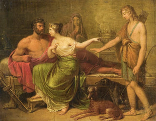 Hippolyte, Phèdre et Thésée - Deutsche Schule — Ansicht des Kunstwerks