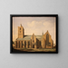 L'église de Noordwijk - Gerrit Adriaensz Berckheyde — gerahmtes Bild an der Wand