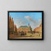 Der große Markt in Haarlem mit dem Rathaus - Gerrit Adriaensz Berckheyde — gerahmtes Bild an der Wand
