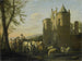 Die Haupttür des Schlosses von Egmond - Gerrit Adriaensz Berckheyde — Ansicht des Kunstwerks