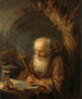 Ein Einsiedler - Gerrit Dou — Ansicht des Kunstwerks