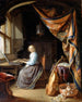 Eine Frau, die Cembalo spielt - Gerrit Dou — Ansicht des Kunstwerks