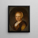Eine junge Frau - Gerrit Dou — gerahmtes Bild an der Wand