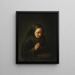 Alte Frau im Gebet - Gerrit Dou — gerahmtes Bild an der Wand