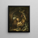 L'Ermite - Gerrit Dou — gerahmtes Bild an der Wand