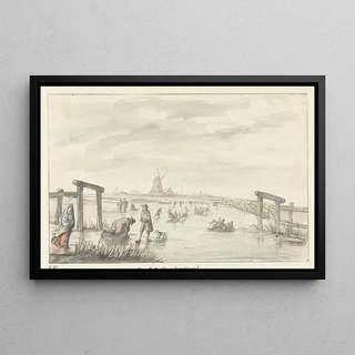 Gerrit Grasdorp - Wintergezicht te Boom van het Zwarte Water bij Zwolle.webp