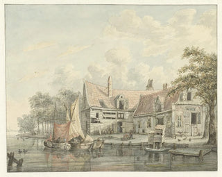 Bauernhof am Wasserufer - Gerrit Hulseboom — Ansicht des Kunstwerks