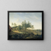 Landschaft mit Hügeln - Gerrit Jan Michalis — gerahmtes Bild an der Wand