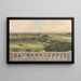 Boschbeek Groenendaal Blick von der Turmkuppel nach Haarlem und Zaandam - Gerrit Jan Schouten — gerahmtes Bild an der Wand