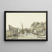 Blick auf die Düne des Rings auf der Schulp-Brücke, die in Richtung Utrecht-Seite des Amstel blickt - Gerrit Lamberts — gerahmtes Bild an der Wand