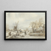 Winterlandschaft - Gerrit Lamberts — gerahmtes Bild an der Wand
