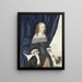 Selbstporträt - Gesina ter Borch — gerahmtes Bild an der Wand