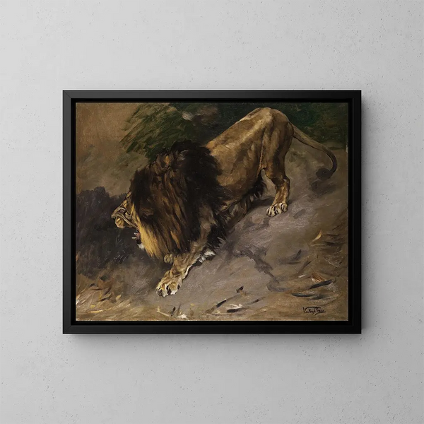 Leuchtendes Gemälde - Géza Vastagh — gerahmtes Bild an der Wand