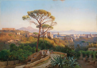 Giacinto Gigante - Panorama of Naples with Capodimonte and Mount Vesuvius in the distance.webp