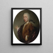 Portrait eines Edelmanns - Giacomo Ceruti — gerahmtes Bild an der Wand