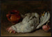 Natur stillleben mit Huhn und Zwiebel - Giacomo Ceruti — Ansicht des Kunstwerks